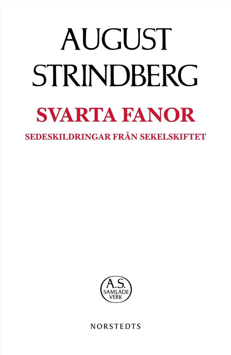 Omslag till boken Svarta Fanor av August Strindberg