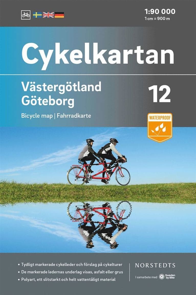 Cykelkartan Blad 12 Västergötland/Göteborg : Skala 1:90 000