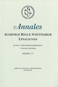 Kungl. Vetenskapssamhällets i Uppsala årsbok 20/1976-77