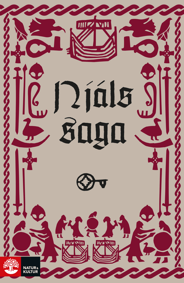 Omslag till boken Njals saga