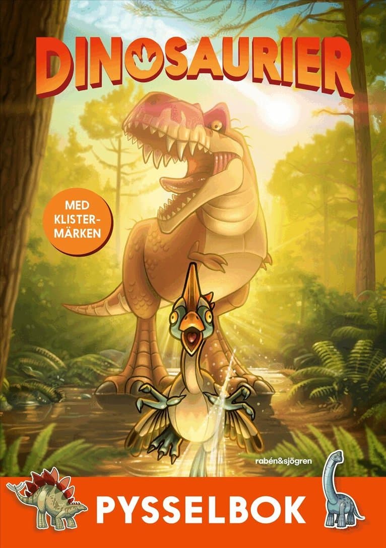 Dinosaurier pysselbok : med klistermärken