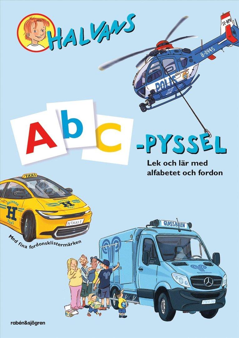 Halvans ABC-pyssel : med klistermärken