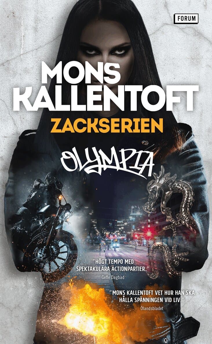 Omslag till boken Olympia av Mons Kallentoft
