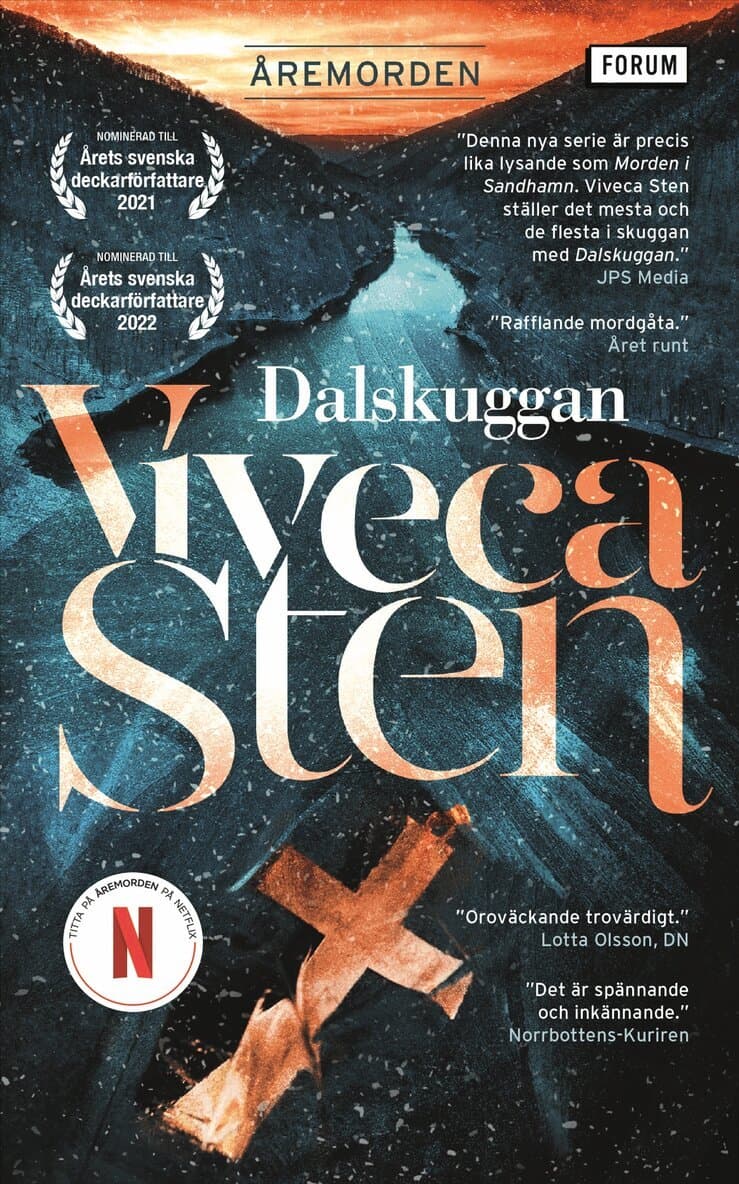 Omslag till boken Dalskuggan av Viveca Sten