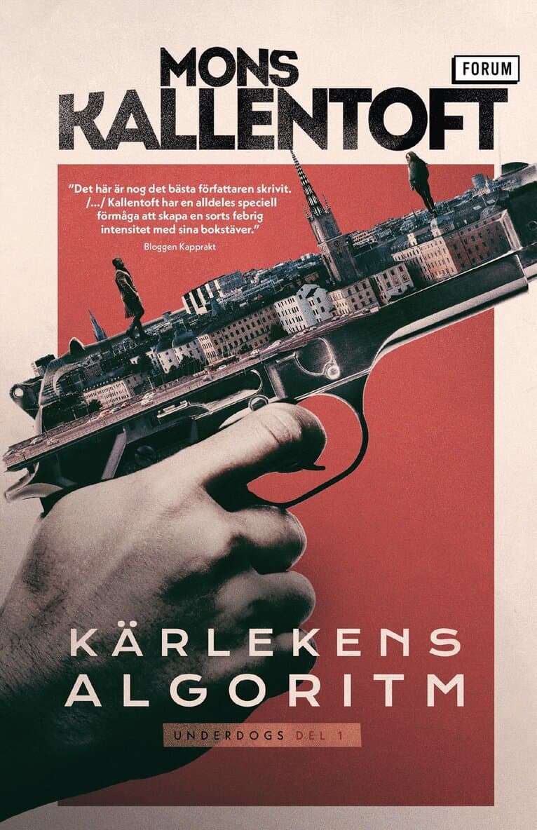 Omslag till boken Kärlekens algoritm av Mons Kallentoft