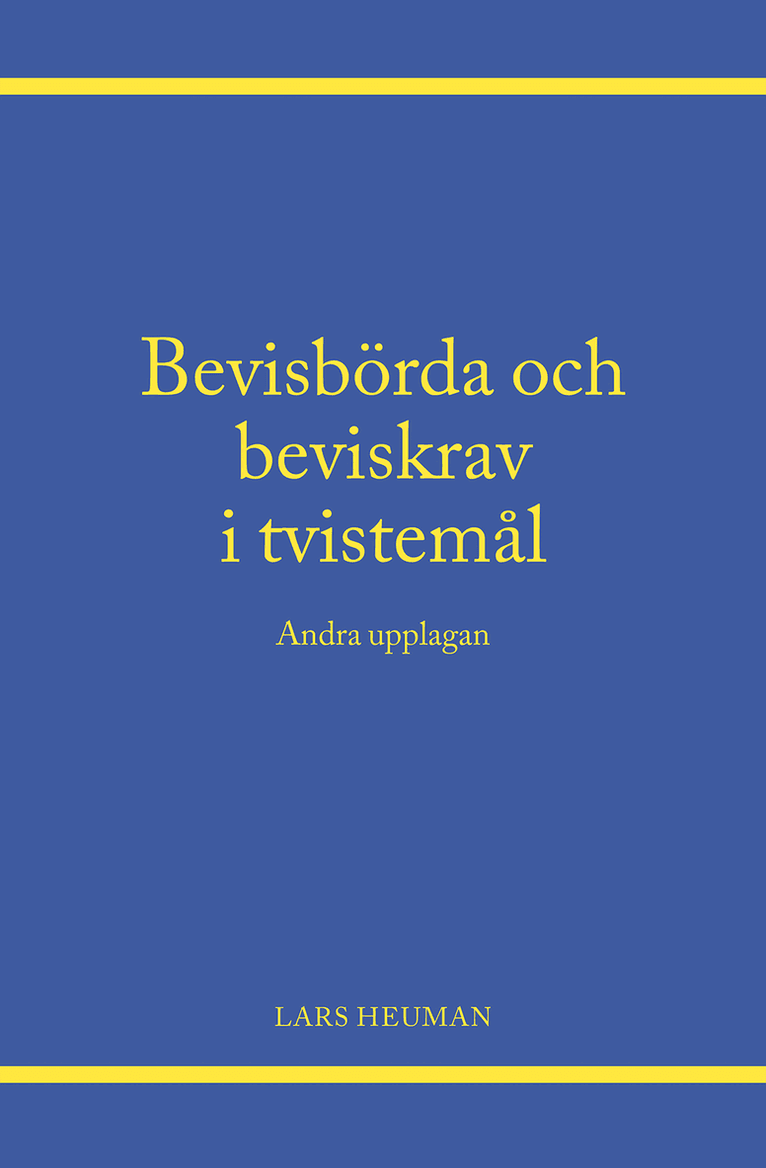Bevisbörda och beviskrav i tvistemål