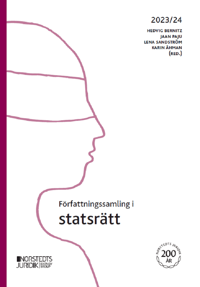 Omslag till boken Författningssamling i statsrätt