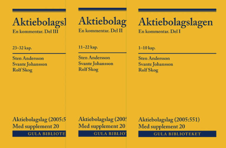 Aktiebolagslagen, del I-III : En kommentar
