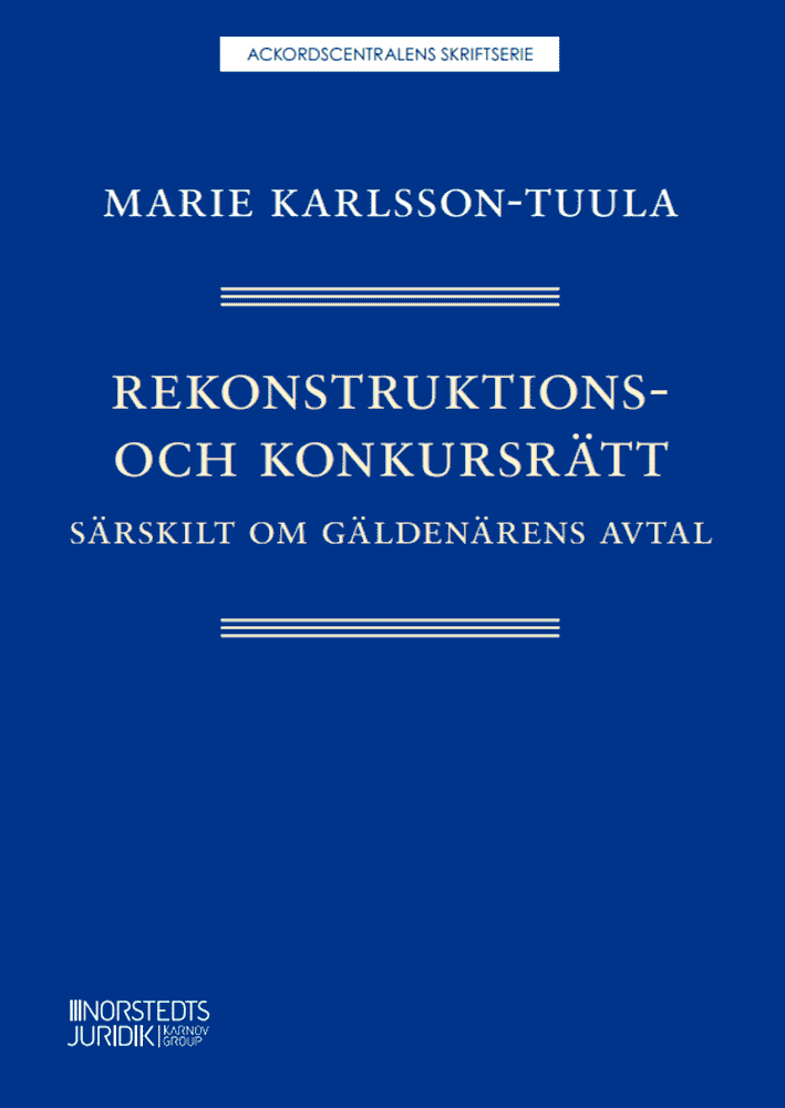 Rekonstruktions- och konkursrätt : särskilt om gäldenärens avtal