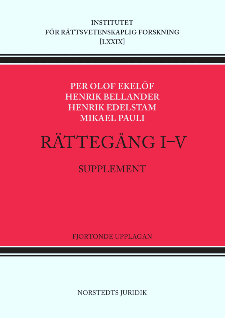 Rättegång I-V. Supplement