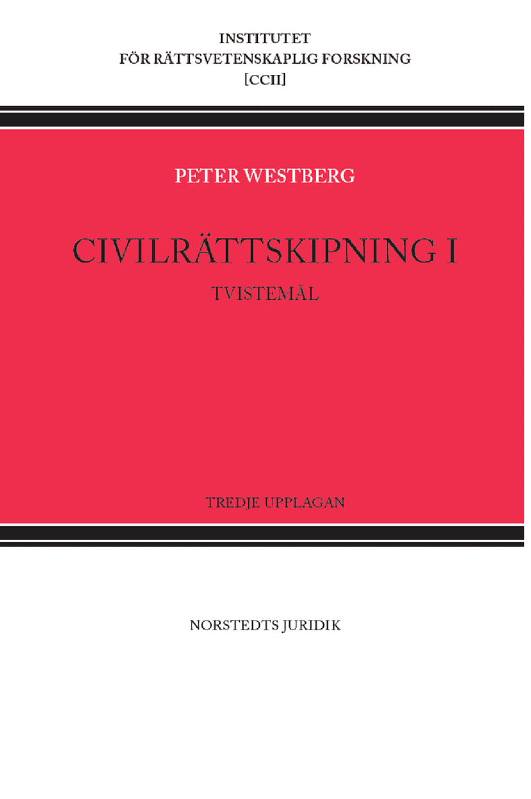 Civilrättskipning I. Tvistemål