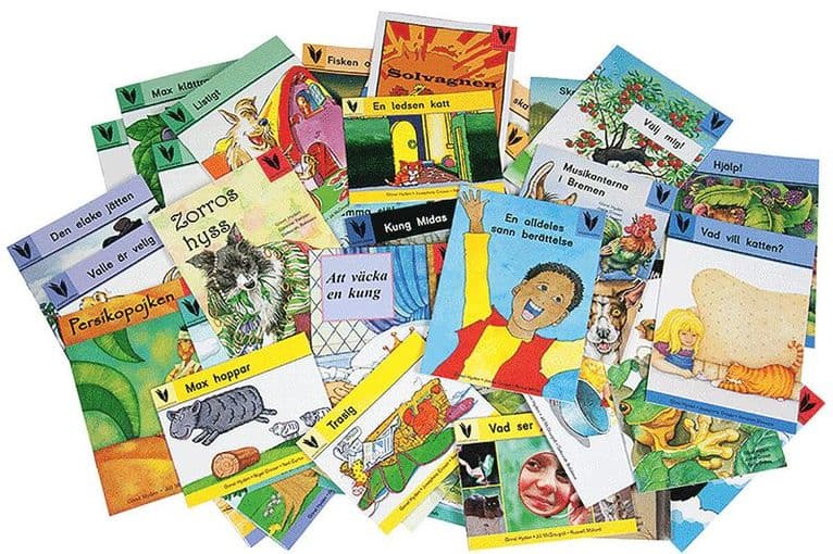 Vingböckerna Komplett sats Steg 1-12 60 böcker