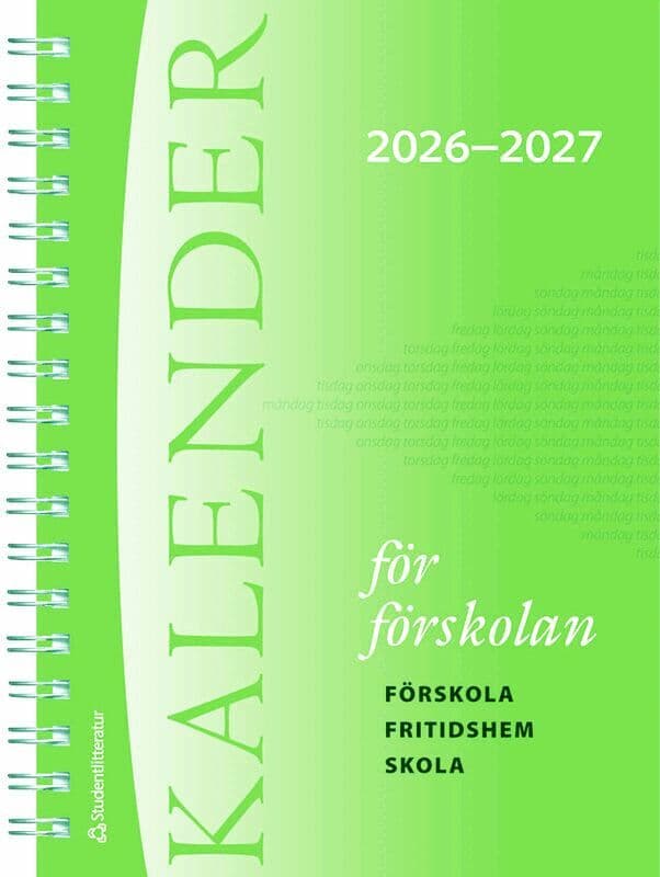 Kalender för förskolan 2026/2027 - Förskola, fritidshem, skola
