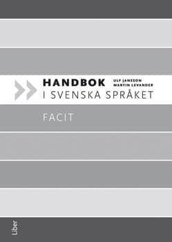 Handbok i svenska språket Facit