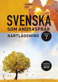 Omslag till boken Tummen upp! Svenska som andraspråk kartläggning åk 7 av Erik Sandberg