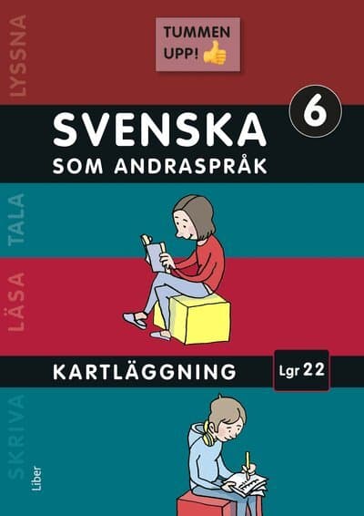 Omslag till boken Tummen upp! Svenska som andraspråk kartläggning åk 6