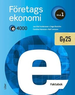 E4000 Företagsekonomi nivå 1 Faktabok