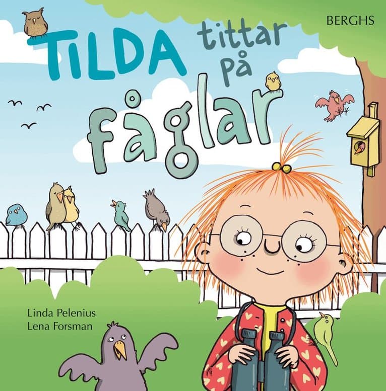 Tilda tittar på fåglar