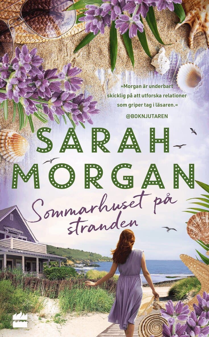 Omslag till boken Sommarhuset på stranden av Sarah Morgan