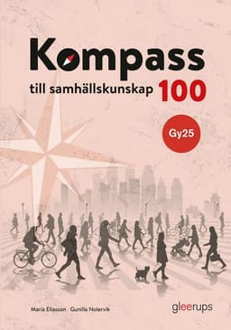 Kompass till samhällskunskap 100, bok, Gy25