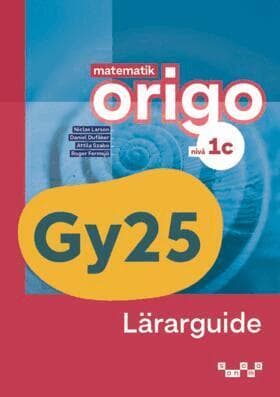 Matematik Origo nivå 1c Lärarguide