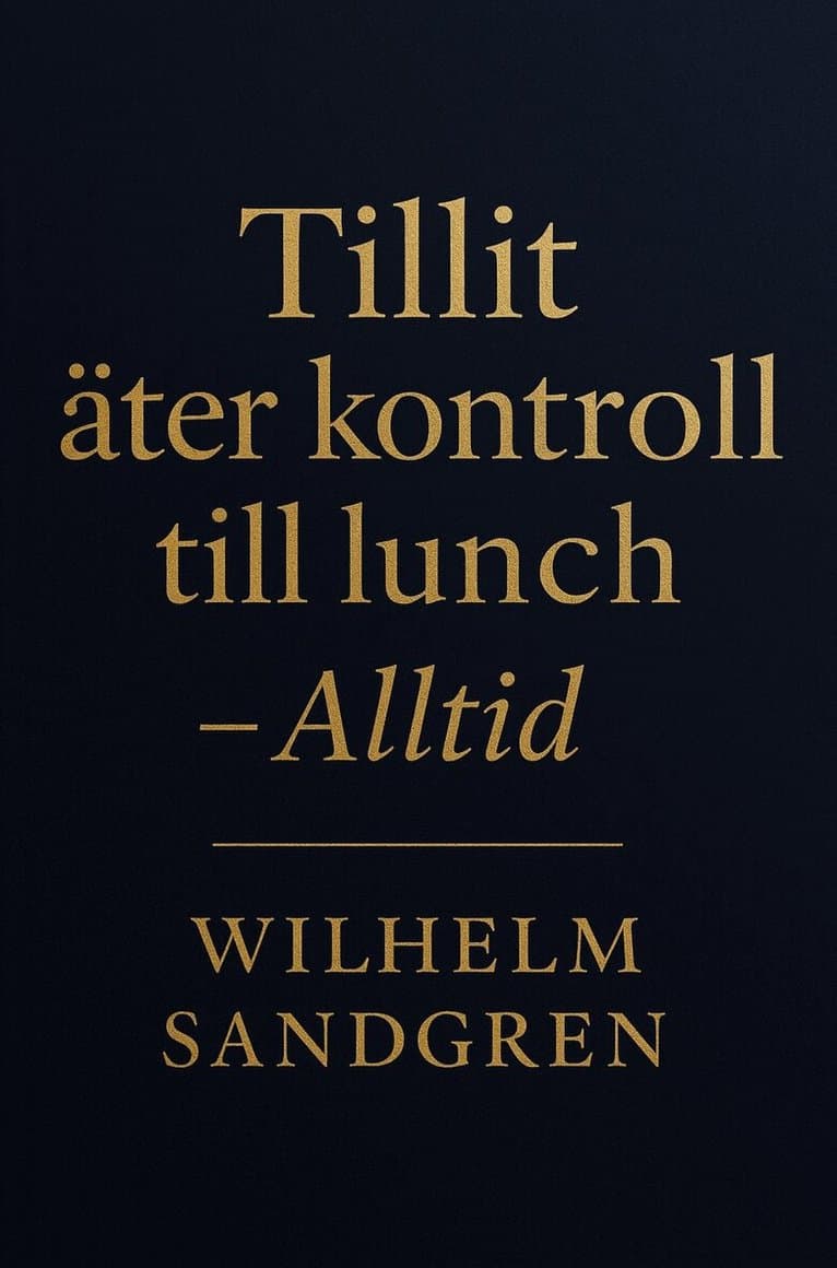Tillit äter kontroll till lunch - Alltid