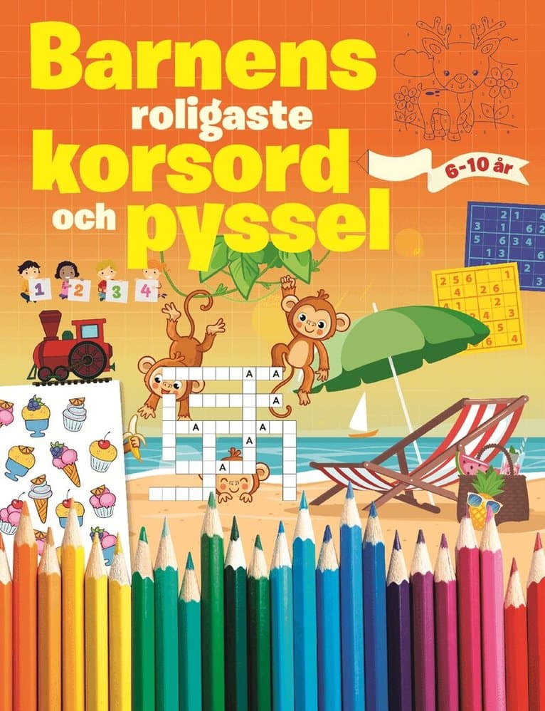 Barnens roligaste korsord och pyssel