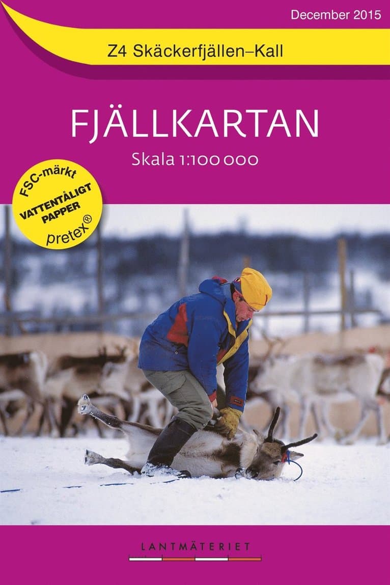 Z4 Skäckerfjällen-Kall Fjällkartan : 1:100000