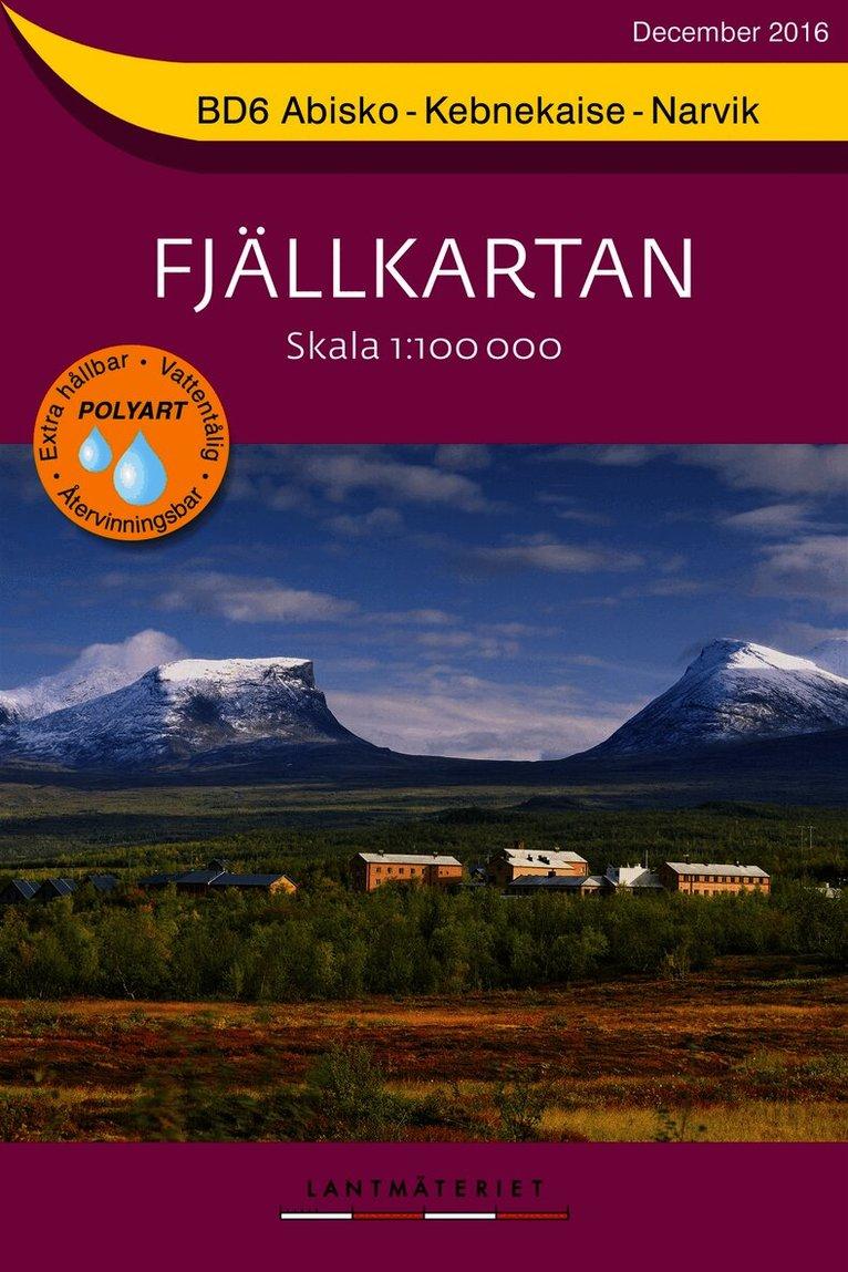BD6 Abisko-Kebnekaise-Narvik Fjällkartan : Skala 1:100000