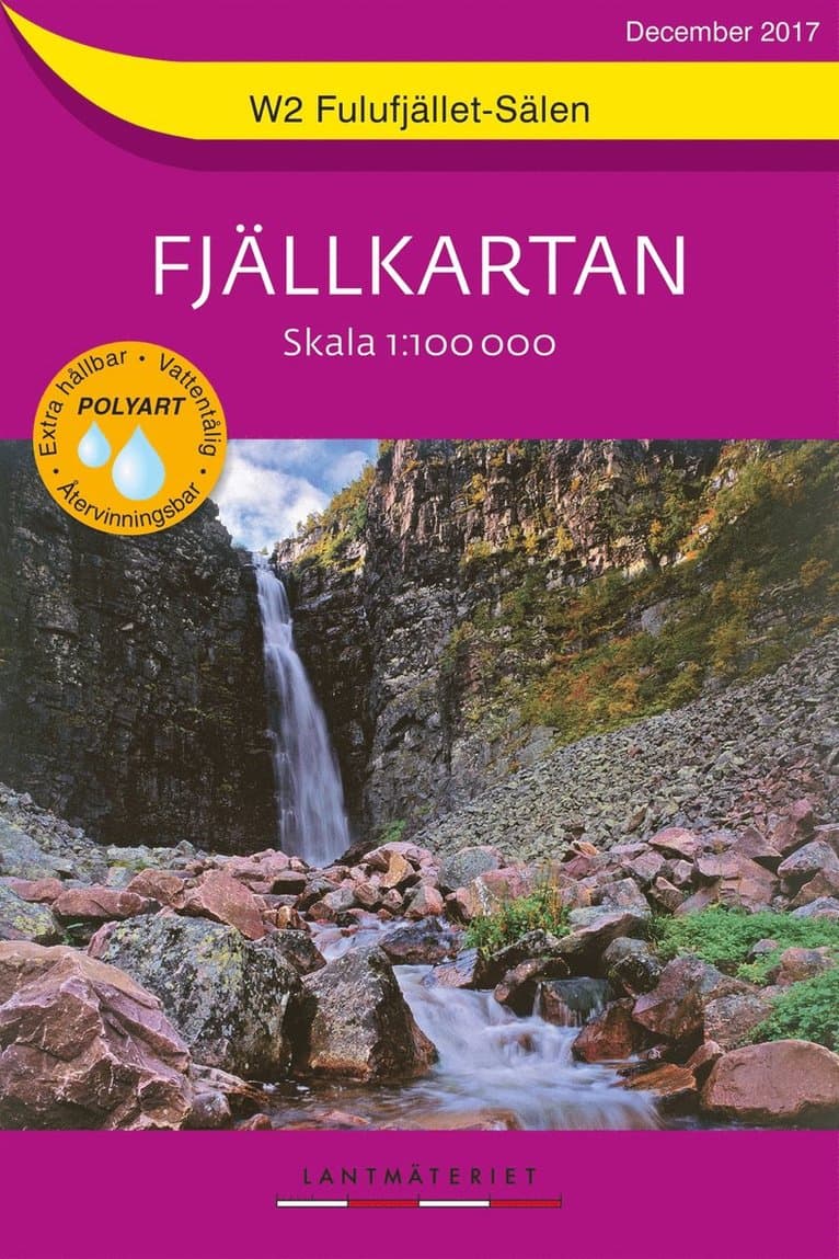 W2 Fulufjället-Sälen Fjällkartan : Skala 1:100 000