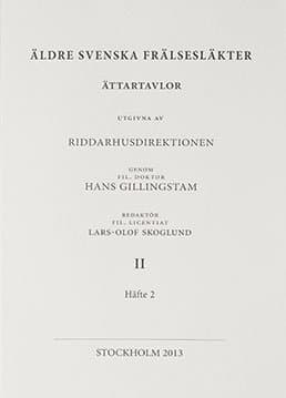 Äldre svenska frälsesläkter : ättartavlor Bd 2. H. 2