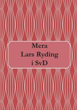Mera Lars Ryding i SvD