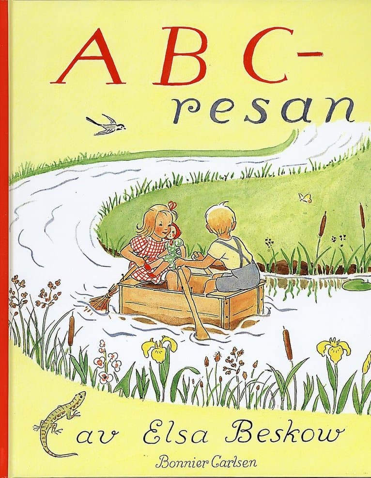 Omslag till boken ABC-resan av Elsa Beskow