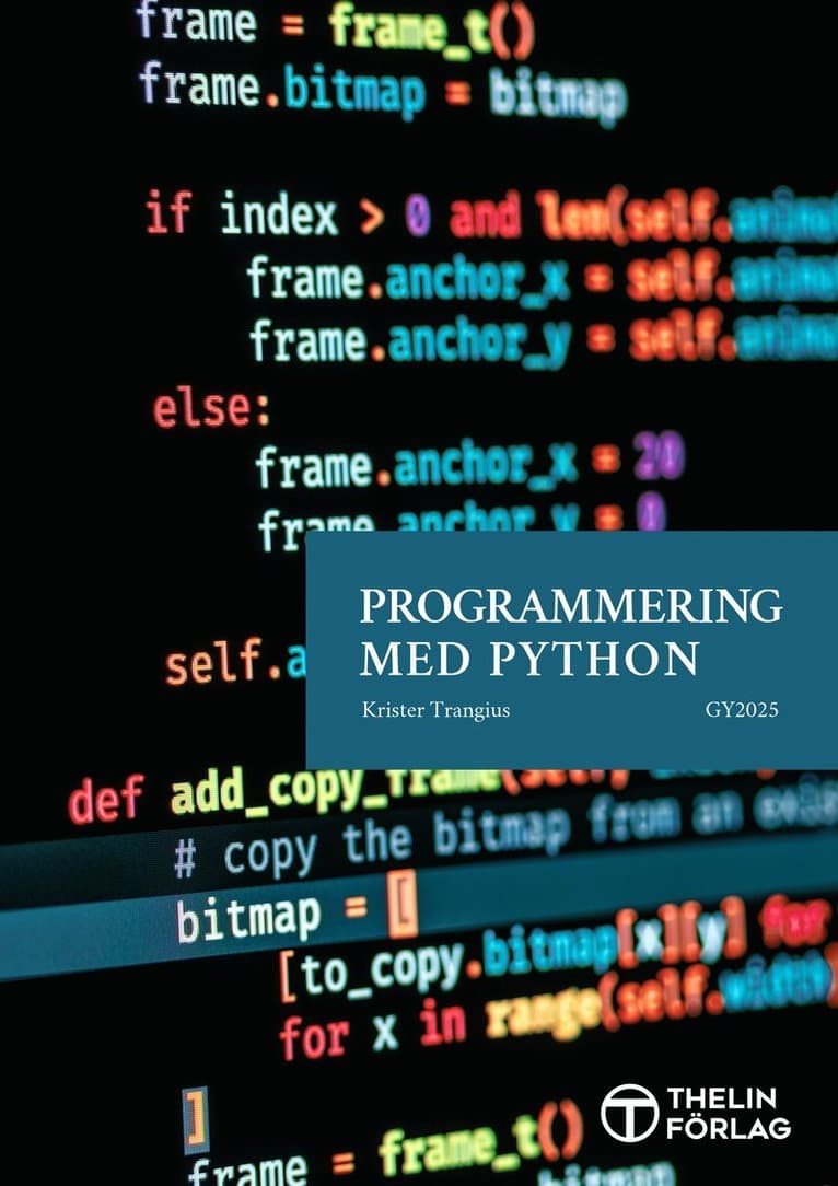 Programmering med Python Gy2025, Lärobok
