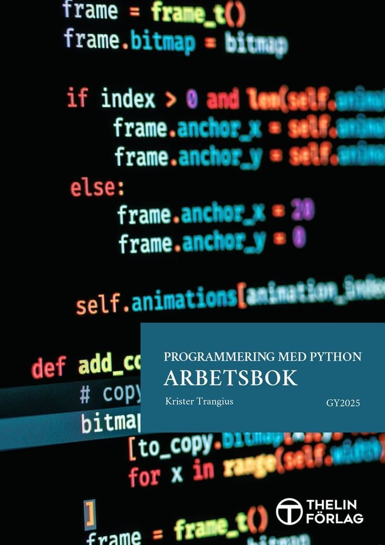 Programmering med Python Gy2025, Arbetsbok