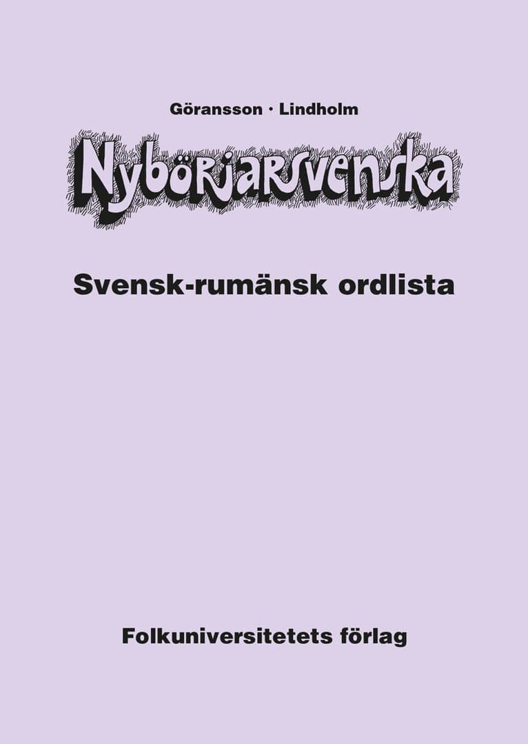 Nybörjarsvenska svensk-rumänsk ordlista