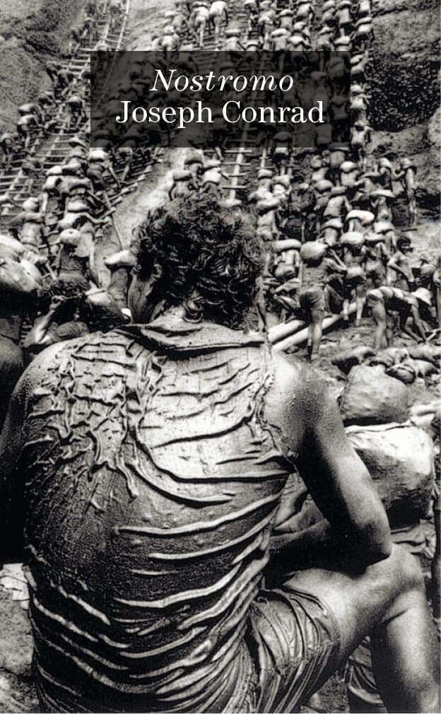 Omslag till boken Nostromo av Joseph Conrad