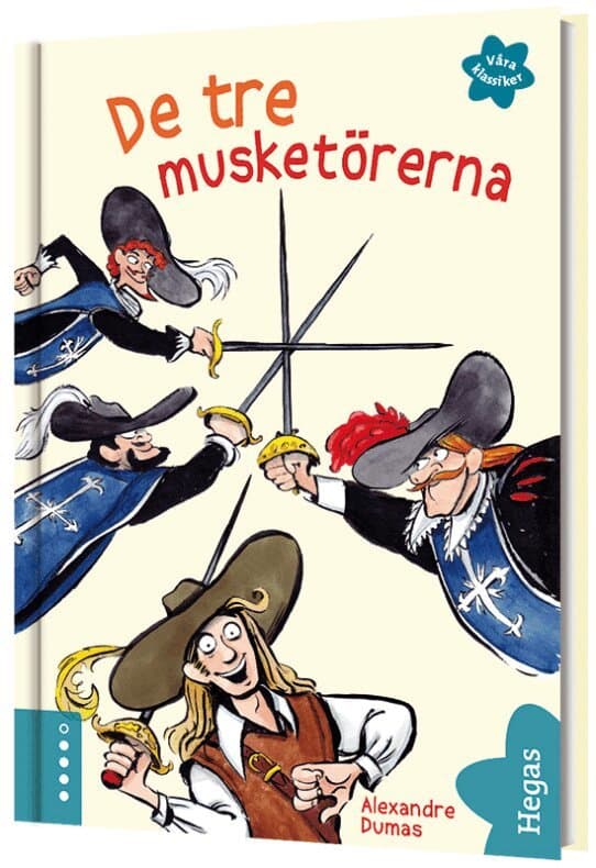 Omslag till boken De tre musketörerna av Alexandre Dumas