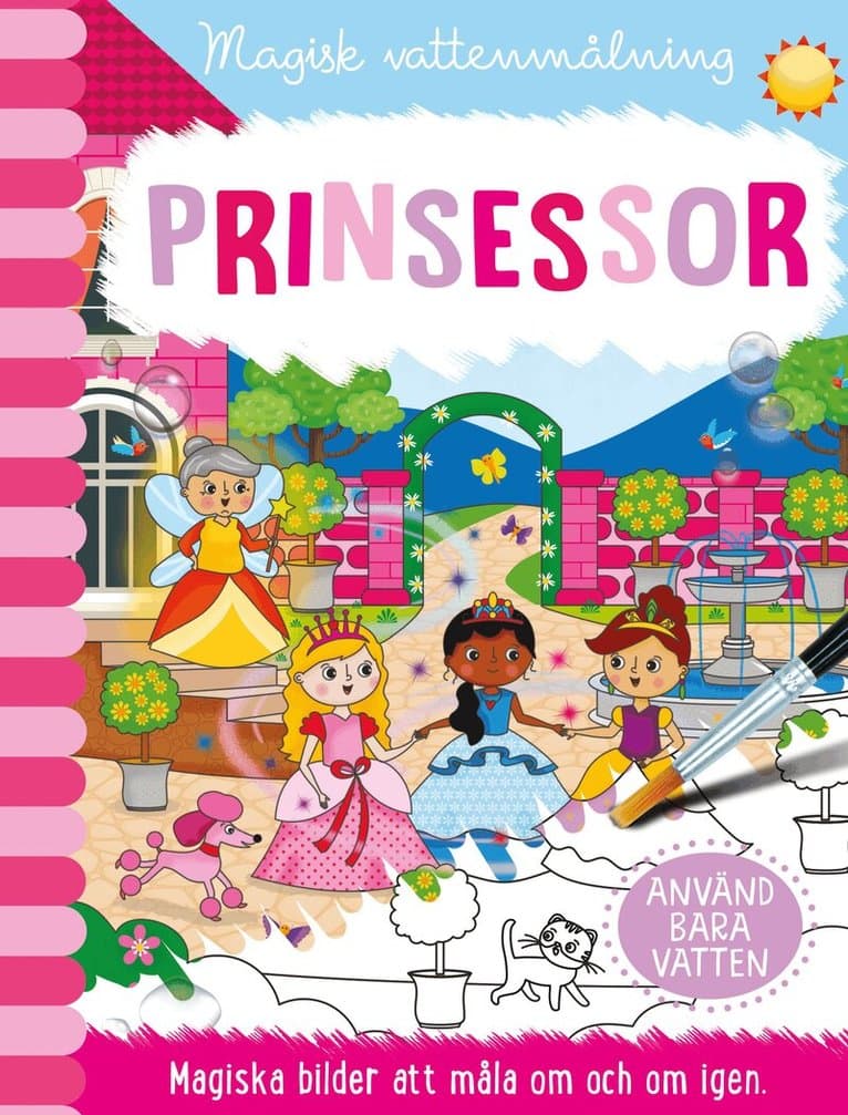 Magisk vattenmålning. Prinsessor