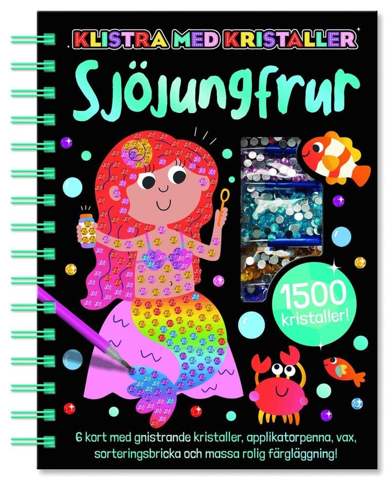 Klistra med kristaller. Sjöjungfrur