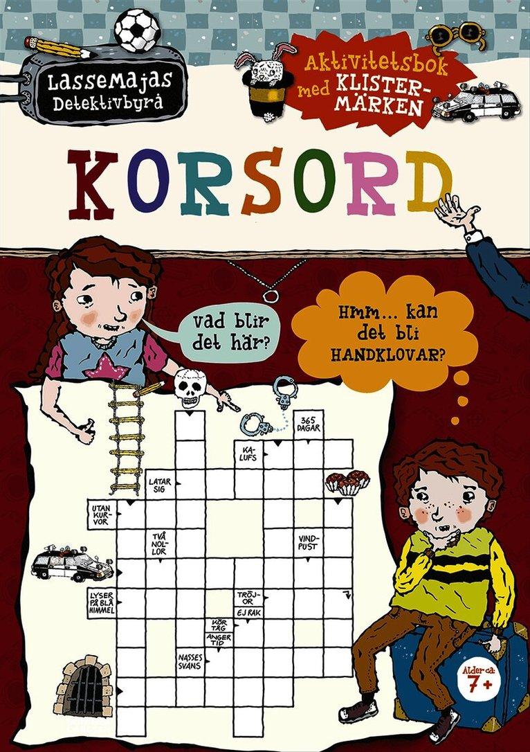 Korsord : aktivitetsbok med klistermärken