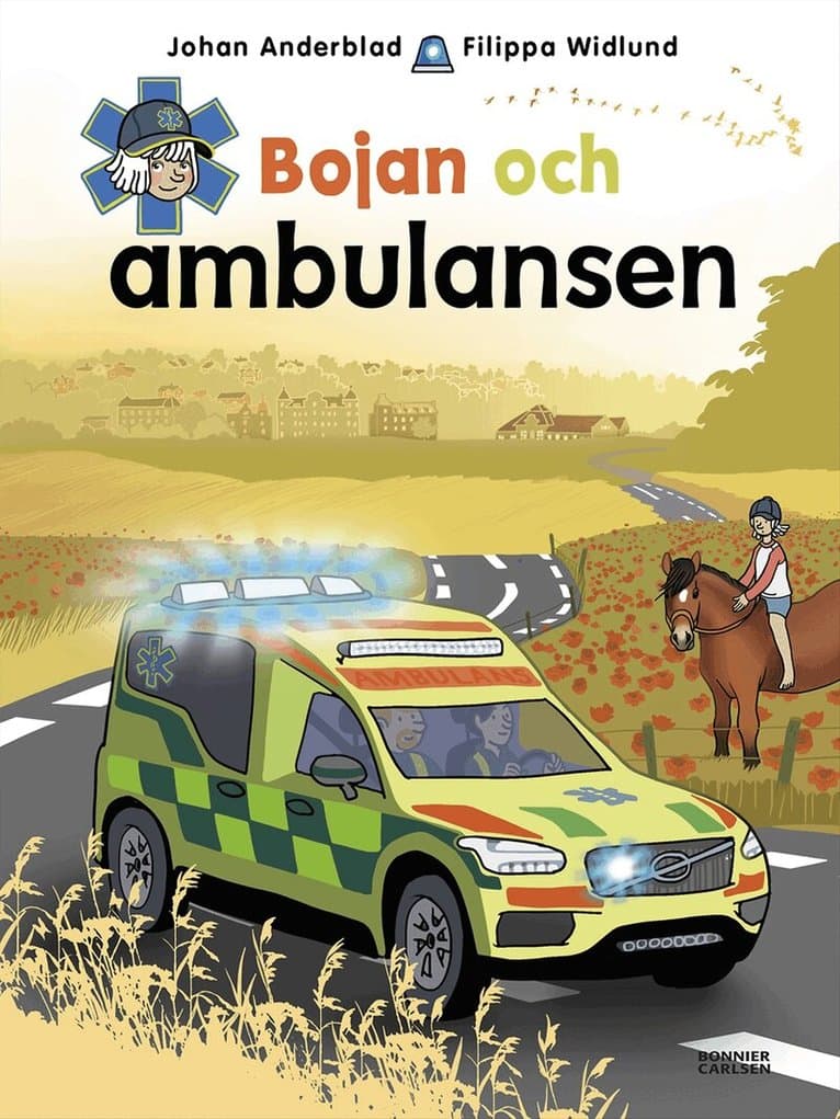 Omslag till boken Bojan och ambulansen av Johan Anderblad
