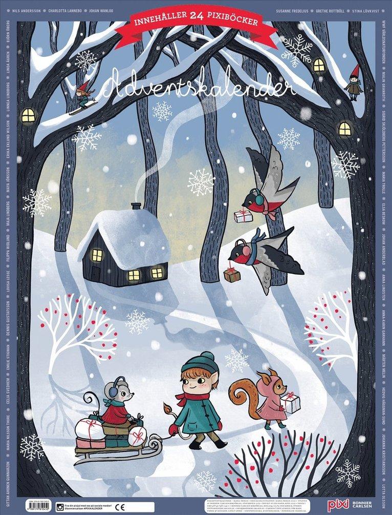Pixi adventskalender 2025 : Med böcker av Maria Trolle, Maria Nilsson Thore, Johan Anderblad, Filippa Widlund, Mårten Melin Elsa Beskow, Lotta Olsson mfl