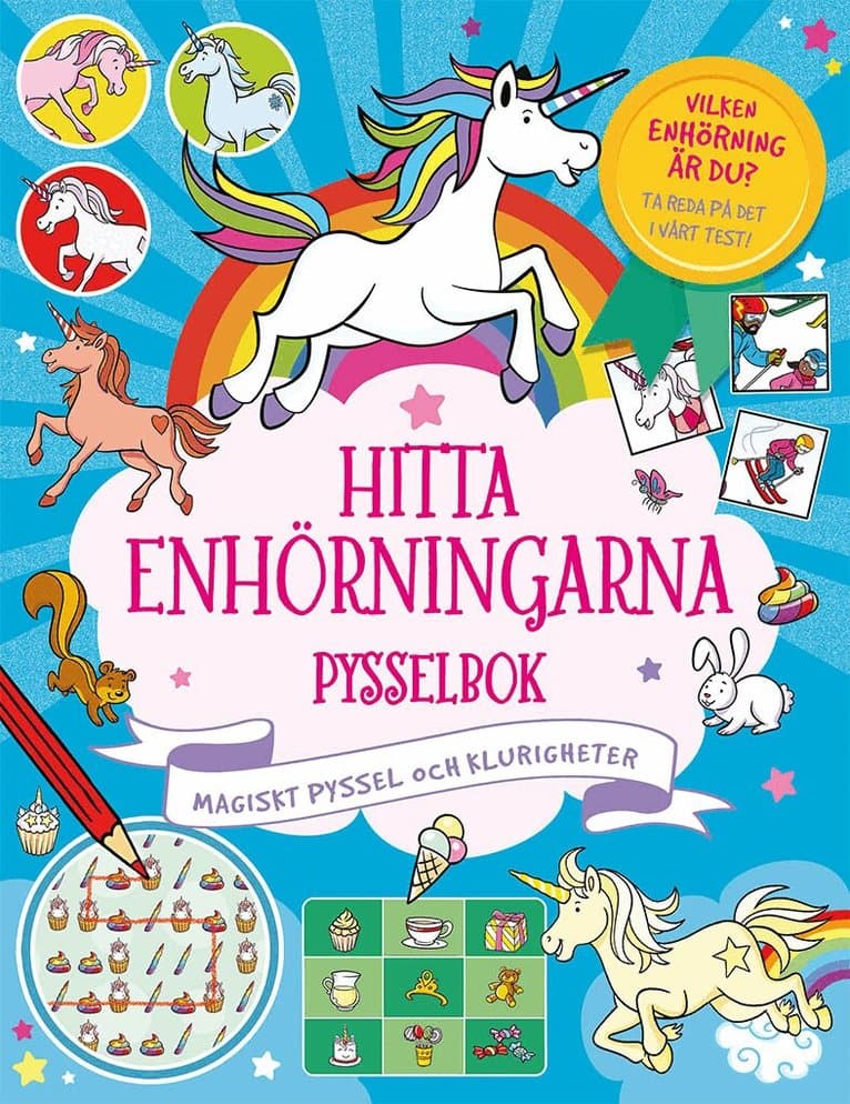 Hitta enhörningarna pysselbok : Magiskt pyssel och klurigheter