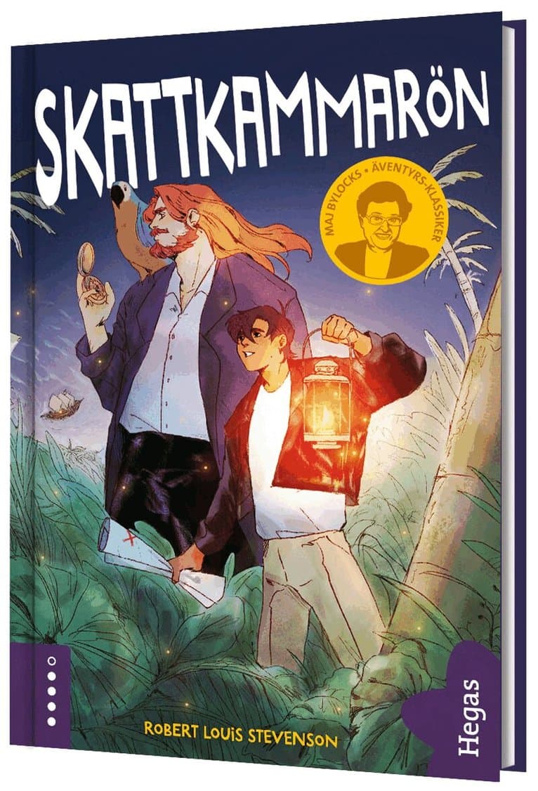 Omslag till boken Skattkammarön av Robert Louis Stevenson