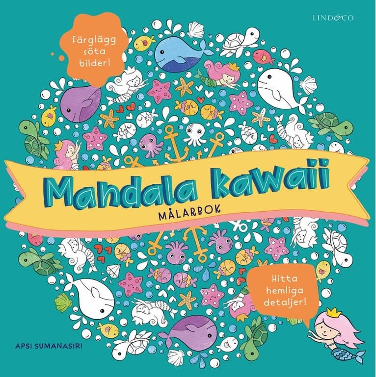Mandala kawaii : målarbok
