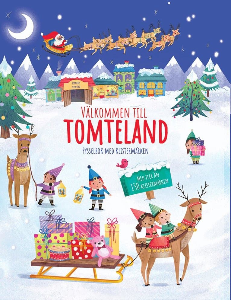 Välkommen till tomteland : pysselbok med klistermärken