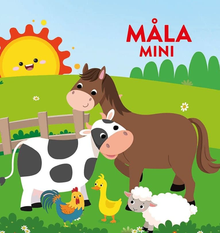 Måla mini: djurungar på bondgården
