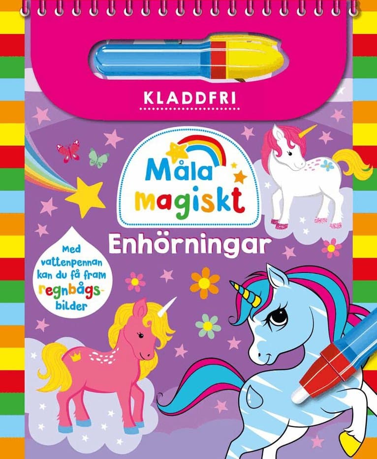Omslag till boken Måla magiskt. Enhörningar