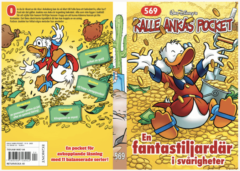 Kalle Ankas Pocket 569. En fantasimiljardär i svårigheter